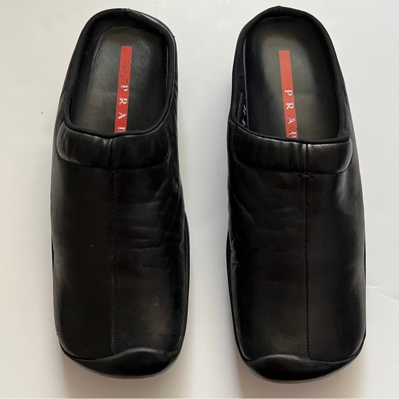 Vintage PRADA Genuine Leather Mule Clogs - Picture 7 of 12